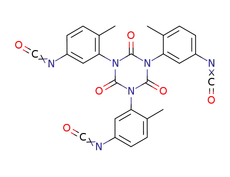 Molecular Structure of 98474-79-4 (toluene diisocyanate trimer)