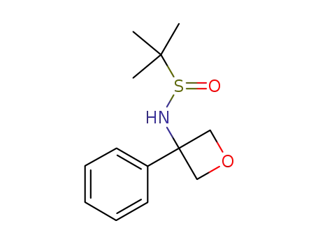 2-methyl-N-(3-phenyloxetan-3-yl)propane-2-sulfinamide