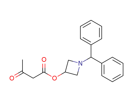 Molecular Structure of 95445-66-2 (Butanoic acid, 3-oxo-, 1-(diphenylmethyl)-3-azetidinyl ester)