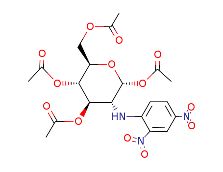 a-D-Glucopyranose,2-deoxy-2-[(2,4-dinitrophenyl)amino]-, 1,3,4,6-tetraacetate cas  7784-55-6