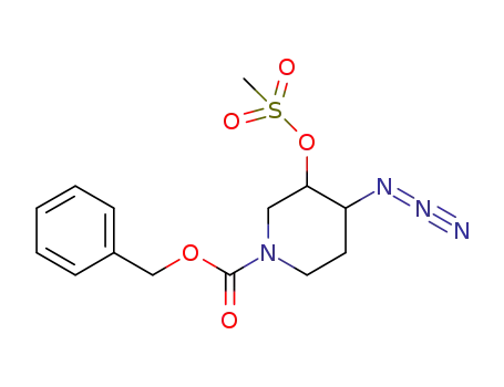 benzyl 4-azido-3-methanesulfonyloxypiperidine-1-carboxylate