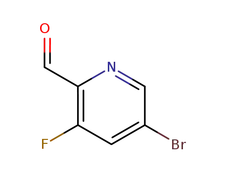 Molecular Structure of 669066-93-7 (5-broMo-3-fluoropyridine-2-carbaldehyde)