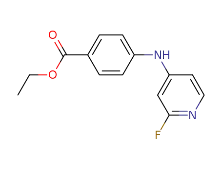 Molecular Structure of 1239969-40-4 (ethyl 4-(2-fluoropyridin-4-ylamino)benzoate)