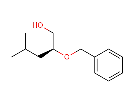 Molecular Structure of 117175-36-7 (1-Pentanol, 4-methyl-2-(phenylmethoxy)-, (S)-)