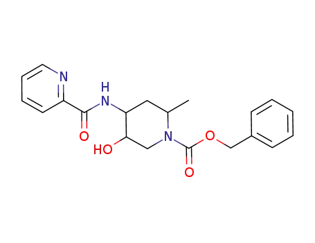 (+/-)-benzyl 5-hydroxy-2-methyl-4-picolinamidopiperidine-1-carboxylate