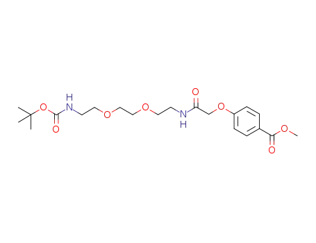 methyl 4-(2,2-dimethyl-4,15-dioxo-3,8,11-trioxa-5,14-diazahexadecan-16-yloxy)benzoate