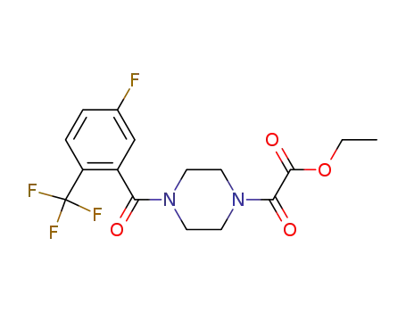 [4-(5-Fluoro-2-trifluoromethyl-benzoyl)-piperazin-1-yl]-oxo-acetic acid ethyl ester