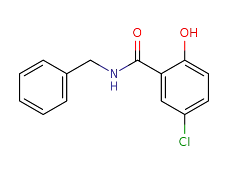 Molecular Structure of 6626-90-0 (N-benzyl-5-chloro-2-hydroxybenzamide)