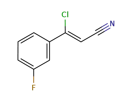 Molecular Structure of 1192875-03-8 ((Z)-3-chloro-3-(3-fluorophenyl)acrylonitrile)