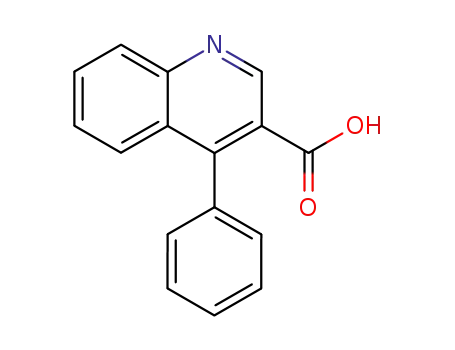 Molecular Structure of 92795-26-1 (4-PHENYLQUINOLINE-3-CARBOXYLIC ACID)
