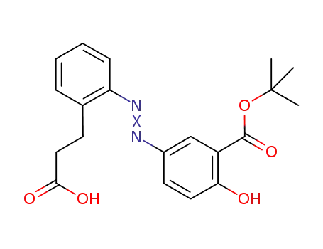 5-[2-(2-carboxyethyl)phenylazo]-2-hydroxybenzoic acid tert-butyl ester