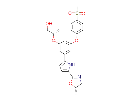 (2S)-2-(3-{5-[(5S)-5-methyl-4,5-dihydro-1,3-oxazol-2-yl]-1H-pyrrol-2-yl}-5-[4-(methylsulfonyl)phenoxy]phenoxy)propan-1-ol