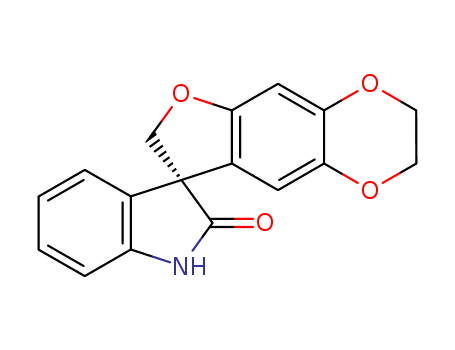 Spiro[furo[2,3-g]-1,4-benzodioxin-8(7H),3'-[3H]indol]-2'(1'H)-one, 2,3-dihydro-, (3'S)-