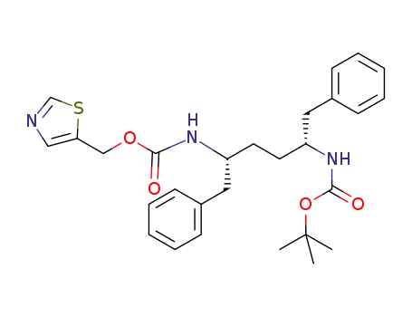 1,6-diphenyl-5(S)-tert-butoxycarbonylamino-2(S)-(5-thiazolemethoxy)carbonylamino-hexane