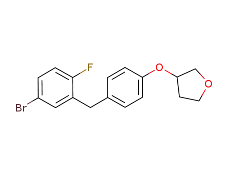 3-[4-(5-bromo-2-fluorobenzyl)phenoxy]tetrahydrofuran
