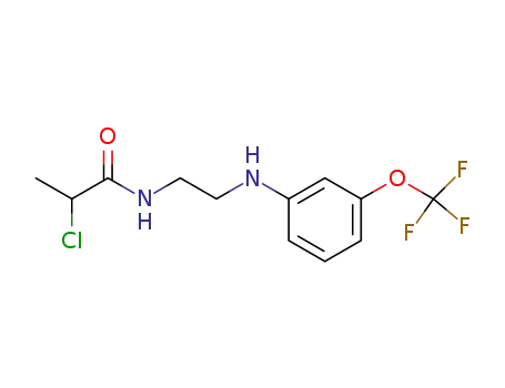 Molecular Structure of 1206600-53-4 (2-chloro-N-[2-(3-trifluoromethoxy-phenylamino)-ethyl]-propionamide)