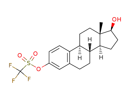 Molecular Structure of 167845-80-9 (3-(trifluoromethanesulfonyl)-β-estradiol)