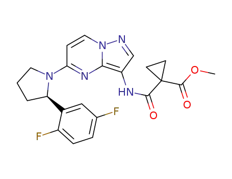 (R)-methyl 1-(5-(2-(2,5-difluorophenyl)pyrrolidin-1-yl)pyrazolo[1,5-a]pyrimidin-3-ylcarbamoyl)cyclopropanecarboxylate