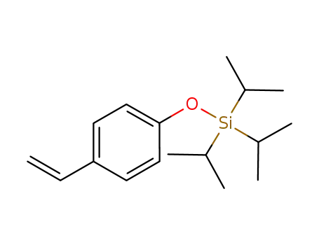 Molecular Structure of 137837-67-3 (Silane, (4-ethenylphenoxy)tris(1-methylethyl)-)