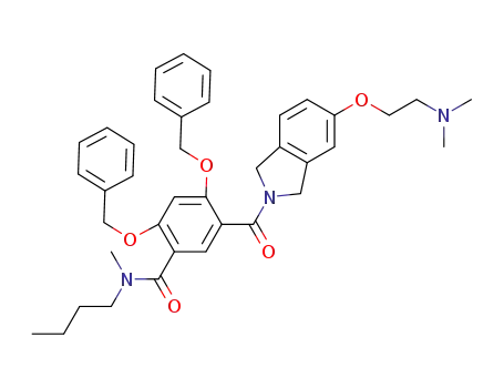 Molecular Structure of 1126832-52-7 (2,4-bisbenzyloxy-N-butyl-5-[5-(2-dimethylaminoethoxy)-1,3-dihydroisoindole-2-carbonyl]-2,4-dihydroxy-N-methylbenzamide)