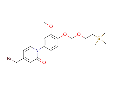 4-(bromomethyl)-1-(3-methoxy-4-((2-(trimethylsilyl)ethoxy)methoxy)phenyl)pyridin-2(1H)-one
