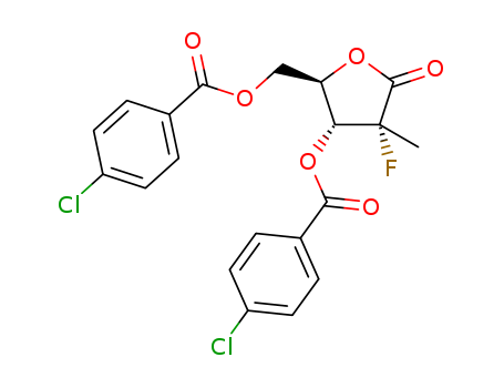 3,5-Di-O-p-chlorobenzoyl-2-deoxy-2-fluoro-2-C-Methyl-D-ribono-γ-lacton