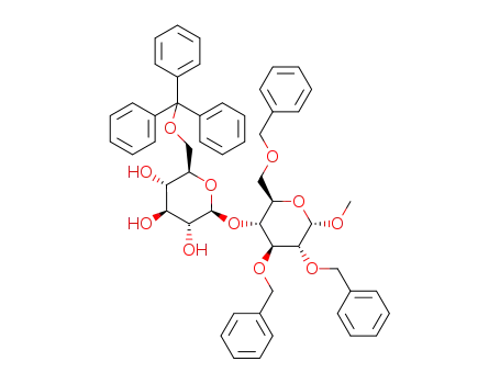 methyl (6-O-triphenylmethyl-β-D-glucopyranosyl)-(1->4)-2,3,6-tri-O-benzyl-α-D-glucopyranoside