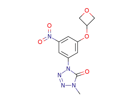 1-methyl-4-(3-nitro-5-(oxetan-3-yloxy)phenyl)-1H-tetrazol-5(4H)-one