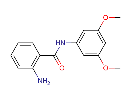 Molecular Structure of 20878-60-8 (2-(3,5-Dimethoxy-phenyl-carbamoyl)-anilin)