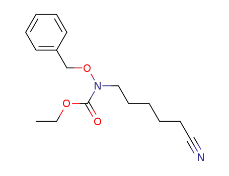 N-benzyloxy-(5-cyanopentyl)carbamic acid ethyl ester
