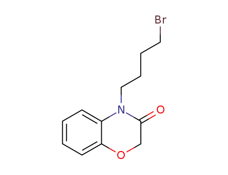 Molecular Structure of 116936-86-8 (4-(4-Bromobutan-1-yl)-3,4-dihydro-2H-1,4-benzoxazin-3(4H)-one)