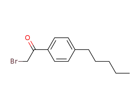 Molecular Structure of 64328-68-3 (2-BROMO-1-(4-PENTYLPHENYL)ETHAN-1-ONE)
