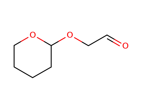 Molecular Structure of 699-13-8 (2-[(TETRAHYDRO-2H-PYRAN-2-YL)OXY]-ACETALDEHYDE)