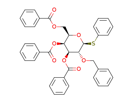 phenyl 3,4,6-tri-O-benzoyl-2-O-benzyl-1-thio-β-D-galactopyranoside