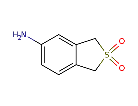 Molecular Structure of 70654-85-2 (2,2-DIOXO-1,3-DIHYDROBENZO[C]THIOPHENE-5YL AMINE)