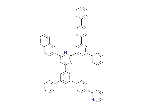 2-(2-naphthyl)-4,6-bis[4-(2-pyridyl)-1,1':3',1'-terphenyl-5'-yl]-1,3,5-triazine