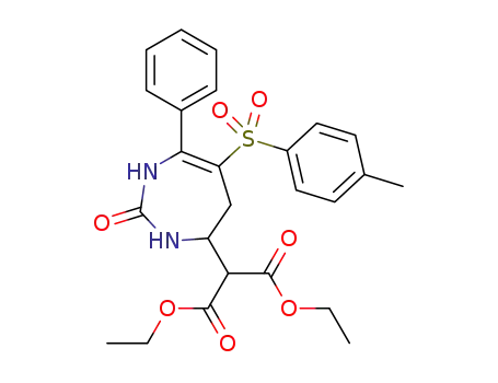 4-[di(ethoxycarbonyl)methyl]-7-phenyl-6-tosyl-2,3,4,5-tetrahydro-1H-1,3-diazepin-2-one