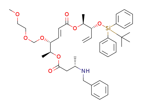 (1S,2R,3E)-4-[(1S,2R)-2-tert-butyldiphenylsilyloxy-1-methyl-3-butenyloxy]-2-(methoxy-ethoxy)methoxy-1-methyl-3-butenyl (S)-3-benzylamino-butenoate
