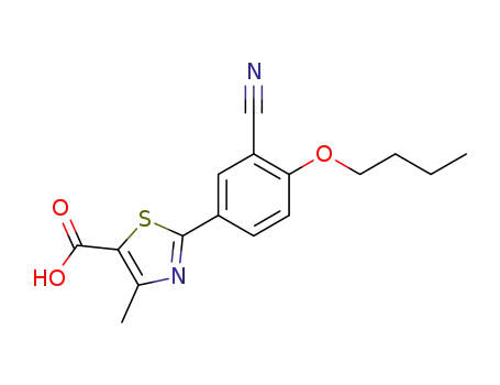 2-(4-butoxy-3-cyanophenyl)-4-methylthiazole-5-carboxylic acid