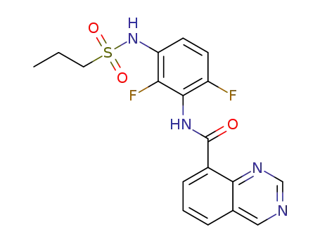 quinazoline-8-carboxylic acid [2,6-difluoro-3-(propane-1-sulfonylamino)-phenyl]-amide
