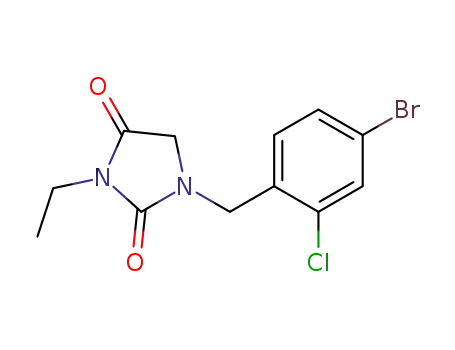 1-(4-bromo-2-chlorobenzyl)-3-ethylimidazolidine-2,4-dione