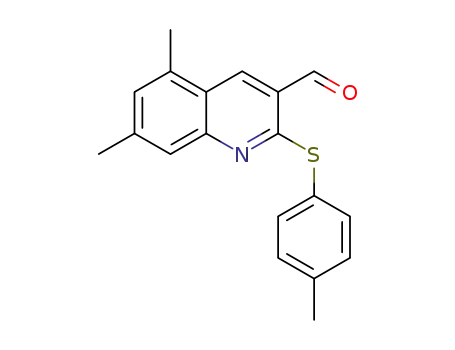 5,7-dimethyl-2-(p-tolylthio)quinoline-3-carbaldehyde