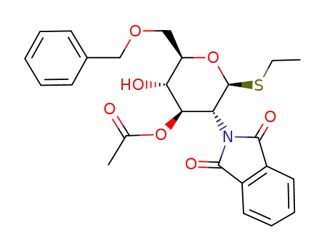 ethyl 3-O-acetyl-6-O-benzyl-1,2-deoxy-2-N-phthalimido-1-thio-β-D-glucopyranoside