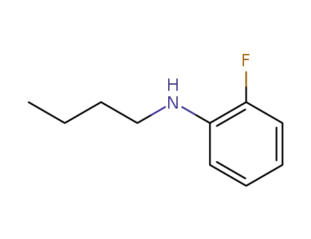 Molecular Structure of 581798-35-8 (Benzenamine, N-butyl-2-fluoro-)