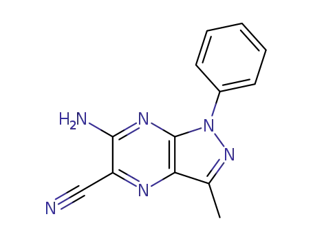1H-Pyrazolo[3,4-b]pyrazine-5-carbonitrile, 6-amino-3-methyl-1-phenyl-