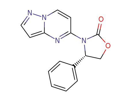 (S)-4-phenyl-3-(pyrazolo[1,5-a]pyrimidin-5-yl)oxazolidin-2-one