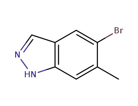 Molecular Structure of 885223-72-3 (5-Bromo-6-methyl-1H-indazole)