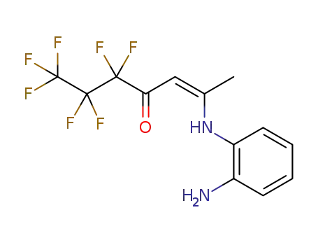Molecular Structure of 1312954-14-5 ((Z)-2-(2-aminoanilino)-5,5,6,6,7,7,7-heptafluoro-2-hepten-4-one)