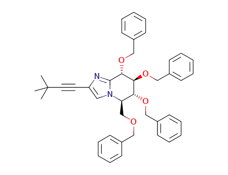 (5R,6R,7S,8S)-6,7,8-tris(benzyloxy)-5-[(benzyloxy)methyl]-2-(3,3-dimethylbut-1-ynyl)-5,6,7,8-tetrahydroimidazo[1,2-a]pyridine