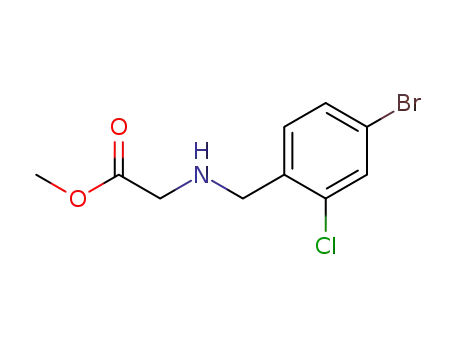Molecular Structure of 1295301-12-0 (methyl 2-(4-bromo-2-chlorobenzylamino)acetate)
